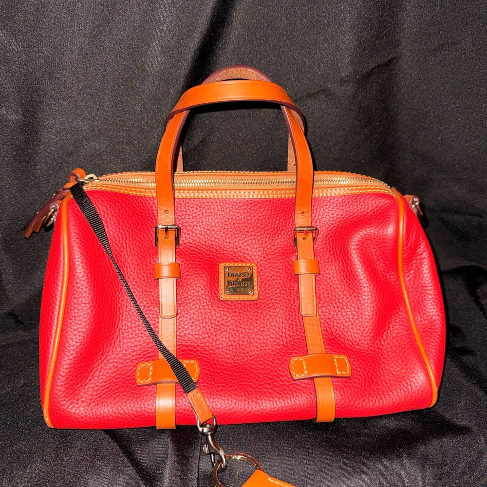 Dooney & Bourke Red and Orange Leather Handbag